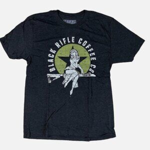 BRCC Black Rifle Coffee Company Bomber Girl T Shirt Black Men's Size SMALL NEW